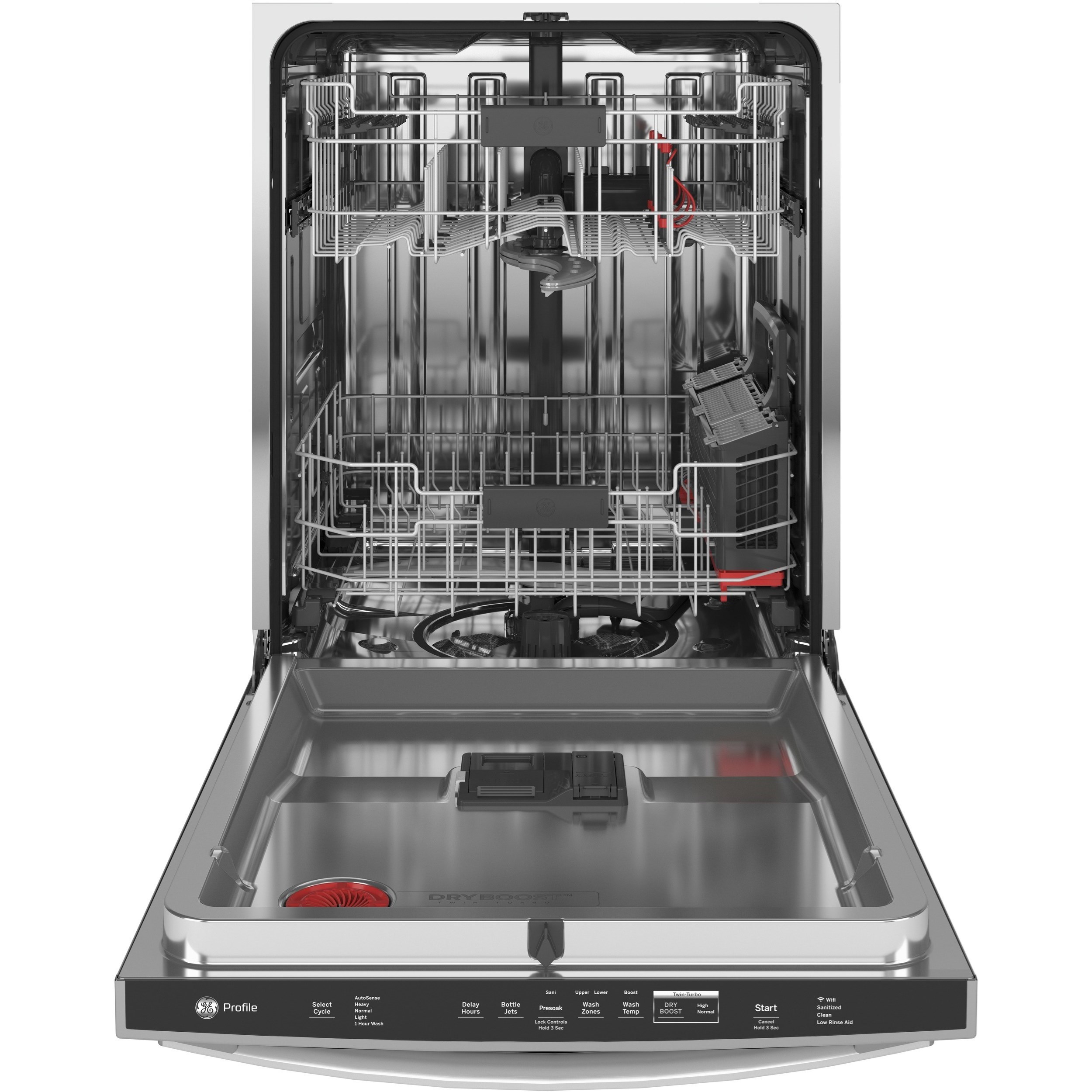 Ge dishwasher with hidden hot sale controls
